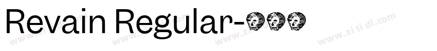 Revain Regular字体转换